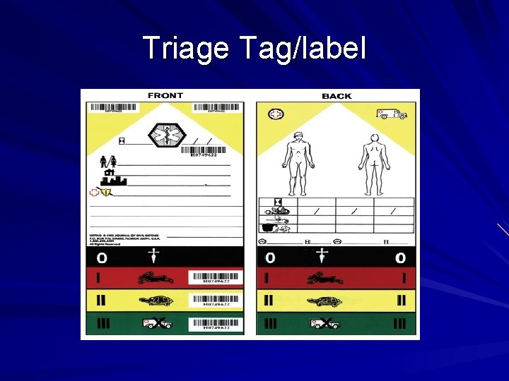 Triage Tag/label 