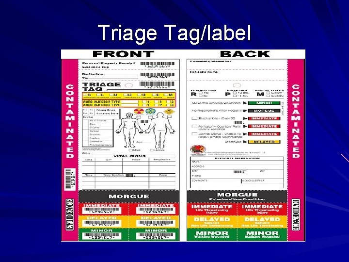 Triage Tag/label 