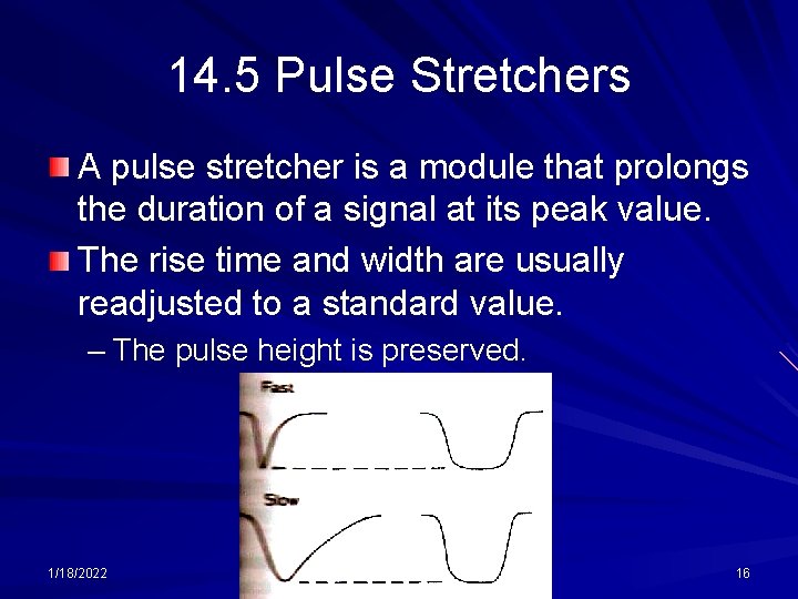 14. 5 Pulse Stretchers A pulse stretcher is a module that prolongs the duration