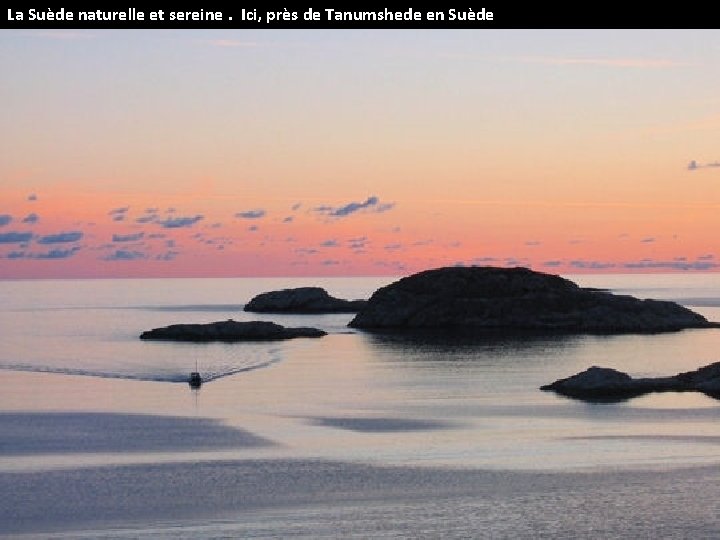 La Suède naturelle et sereine. Ici, près de Tanumshede en Suède 