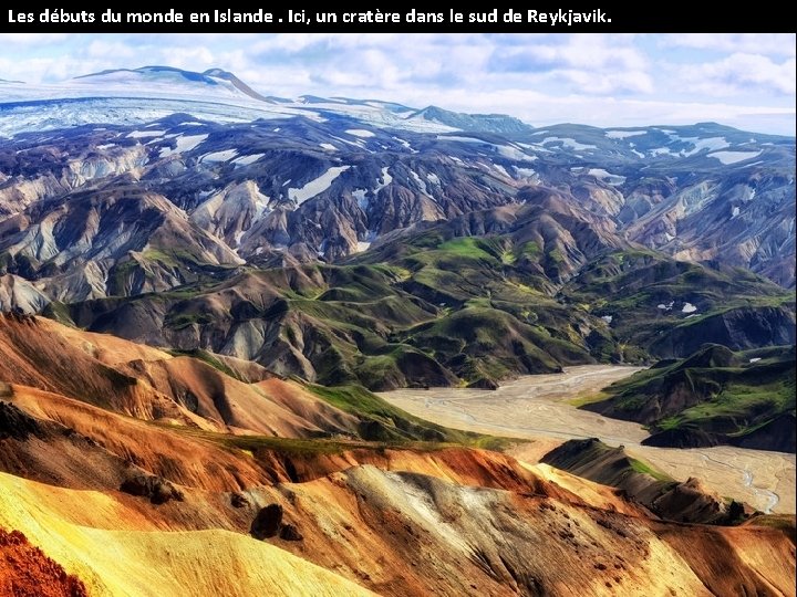 Les débuts du monde en Islande. Ici, un cratère dans le sud de Reykjavik.