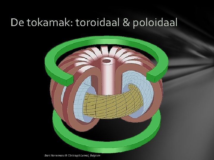 De tokamak: toroidaal & poloidaal Bart Herremans & Christoph Lemal, Belgium 