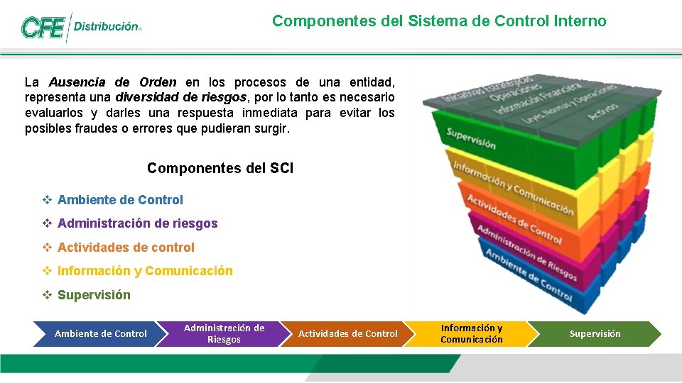 Componentes del Sistema de Control Interno La Ausencia de Orden en los procesos de