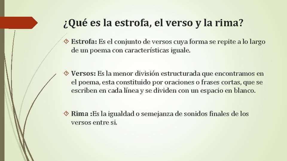 Lenguaje y comunicacin El poema Objetivos OA 2