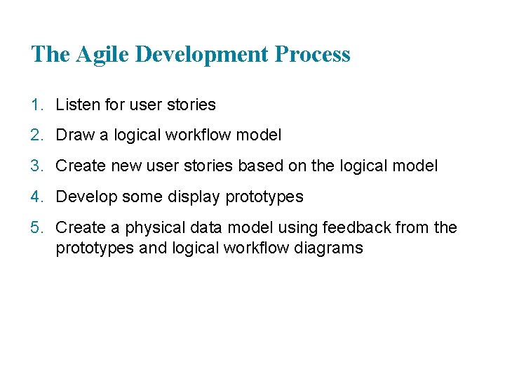 Systems Analysis Design Tenth Edition Chapter 6 Agile