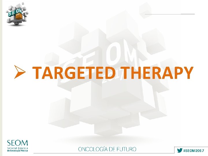 Ø TARGETED THERAPY #SEOM 2017 