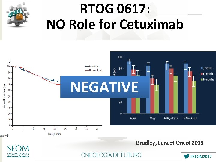 RTOG 0617: NO Role for Cetuximab NEGATIVE Bradley, Lancet Oncol 2015 #SEOM 2017 