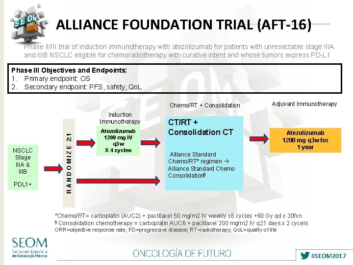 ALLIANCE FOUNDATION TRIAL (AFT-16) Phase II/III trial of induction immunotherapy with atezolizumab for patients