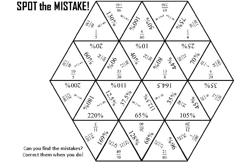 Can you find the mistakes? Correct them when you do! 