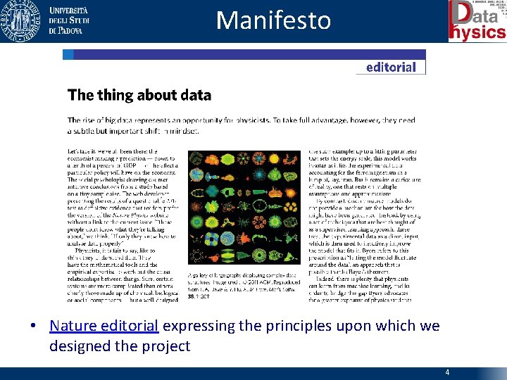 Manifesto • Nature editorial expressing the principles upon which we designed the project 4