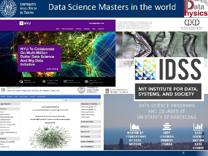Data Science Masters in the world 6 