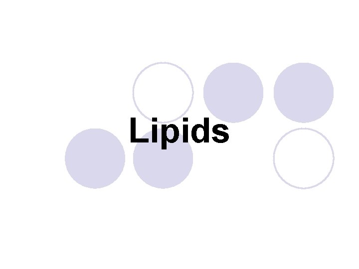Lipids 