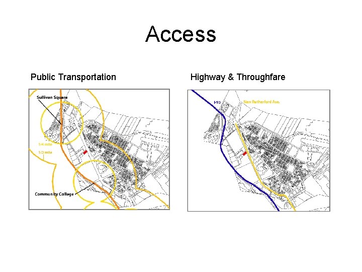 Access Public Transportation Highway & Throughfare 