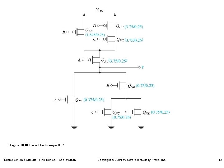 Figure 10. 18 Circuit for Example 10. 2. Microelectronic Circuits - Fifth Edition Sedra/Smith