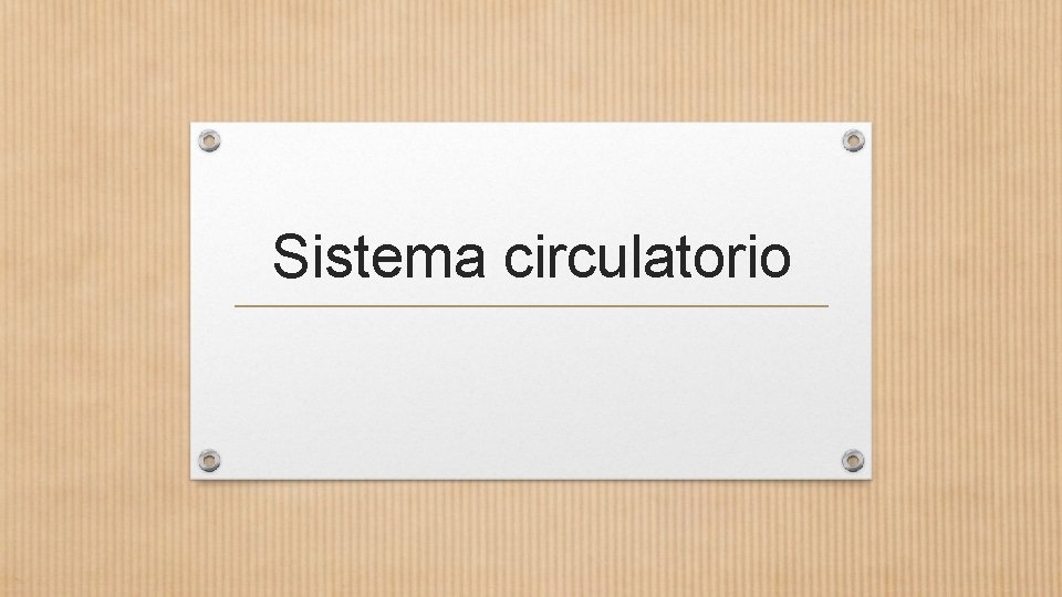 Sistema circulatorio 