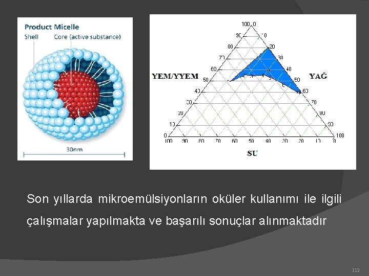 Son yıllarda mikroemülsiyonların oküler kullanımı ile ilgili çalışmalar yapılmakta ve başarılı sonuçlar alınmaktadır 112