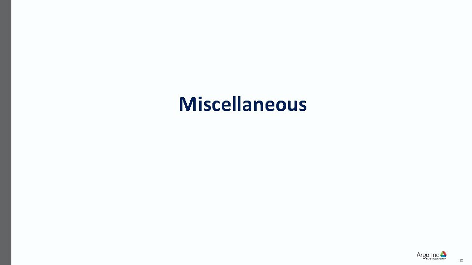 Miscellaneous 38 