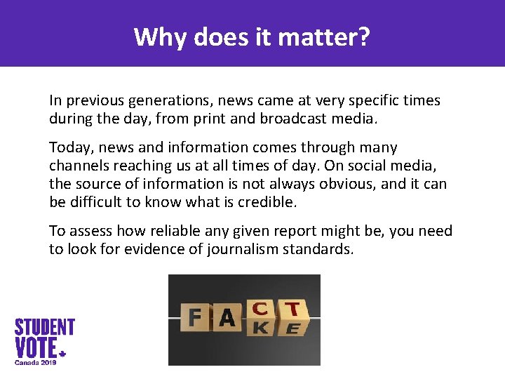 Why does it matter? In previous generations, news came at very specific times during