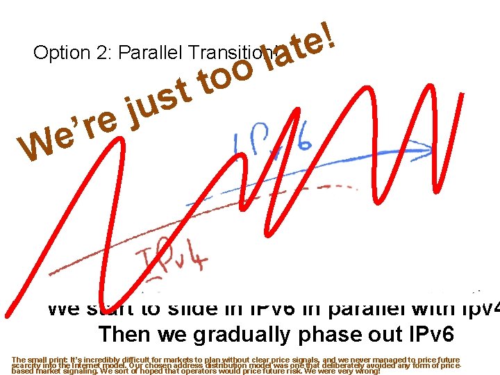 ! e Option 2: Parallel Transition! t a l o o t t s