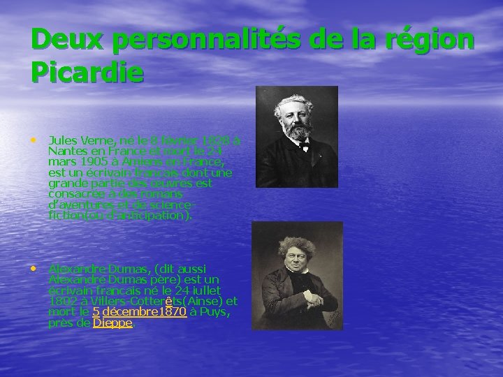 Deux personnalités de la région Picardie • Jules Verne, né le 8 février 1828