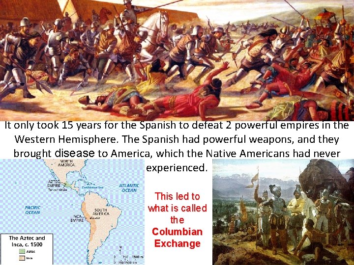 It only took 15 years for the Spanish to defeat 2 powerful empires in