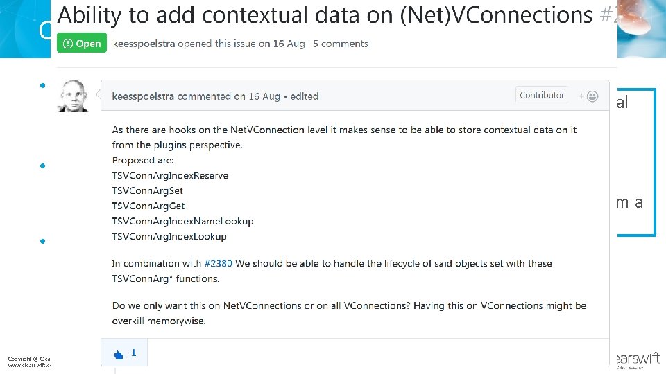 CSTLSPlugin - Functionality • TS_VCONN_PRE_ACCEPT_HOOK – Parse HTTP CONNECT – Extract header fields to