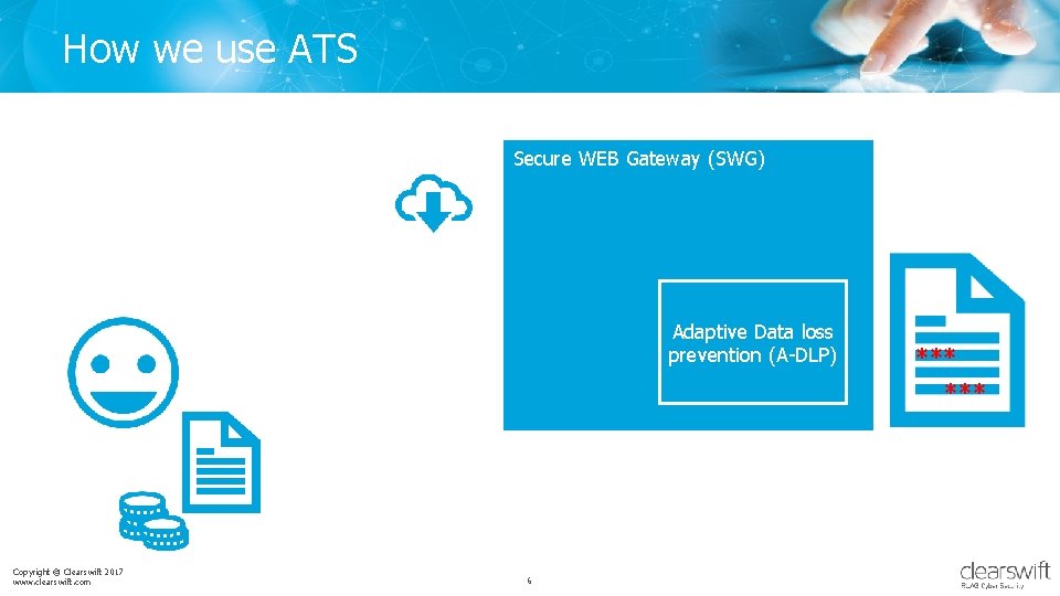 How we use ATS Secure WEB Gateway (SWG) Adaptive Data loss prevention (A-DLP) ***