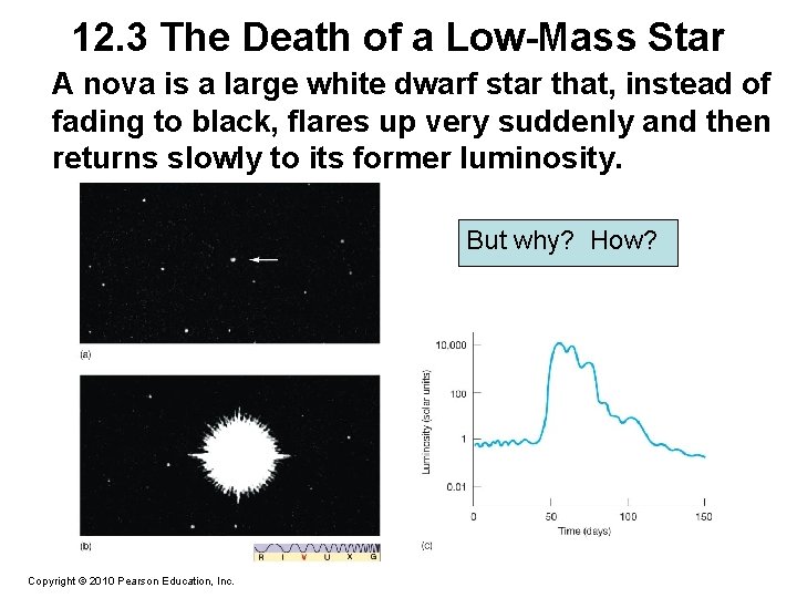 12. 3 The Death of a Low-Mass Star A nova is a large white