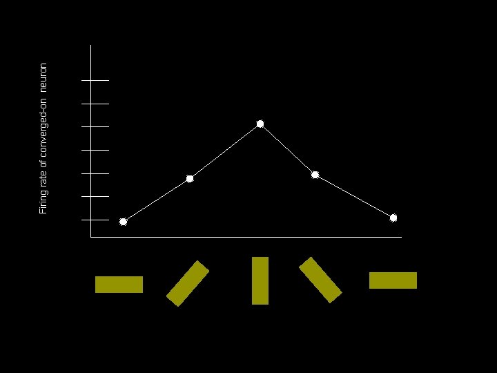 Firing rate of converged-on neuron 