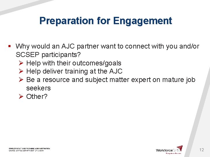 Preparation for Engagement § Why would an AJC partner want to connect with you