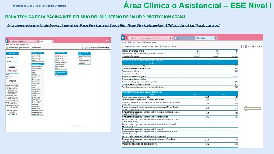 Ministerio de Salud y Protección Social de Colombia Área Clínica o Asistencial – ESE