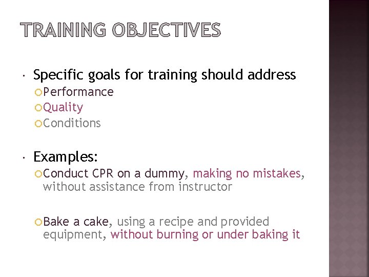 Comprehensive Training Goals CHAPTER 8 TRAINING AND DEVELOPMENT MGT 3513 Introduction