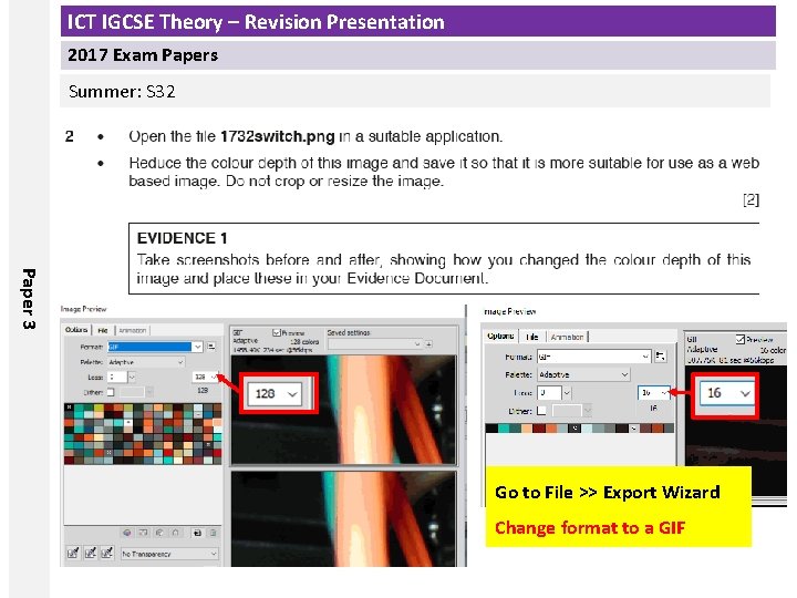 ICT IGCSE Theory – Revision Presentation 2017 Exam Papers Summer: S 32 Paper 3