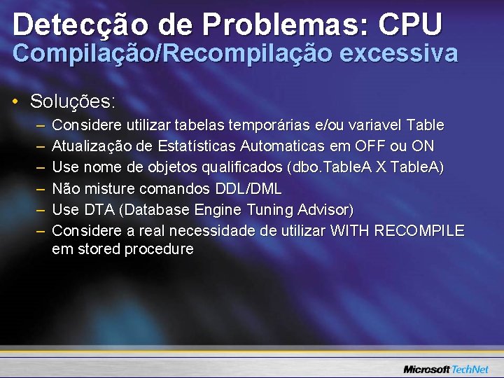 Solucionando Problemas de Desempenho no Microsoft SQL Server