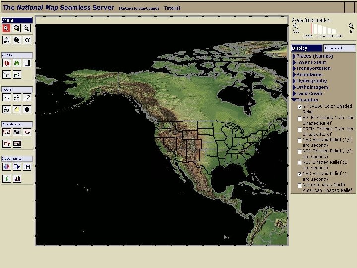 Alaska National Elevation Dataset NED Seamless raster mosaic