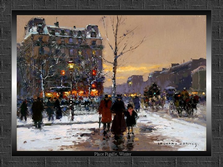 Place Pigalle, Winter 