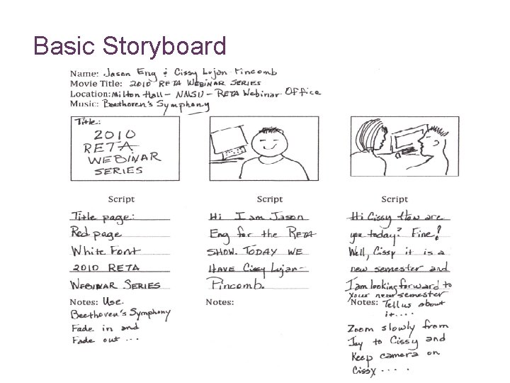 Basic Storyboard 