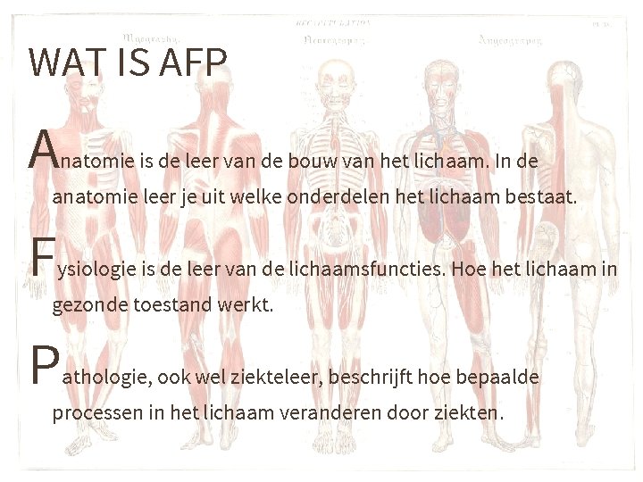 ANATOMIE FYSIOLOGIE PATHOLOGIE Cellen en Weefsels INHOUD LES