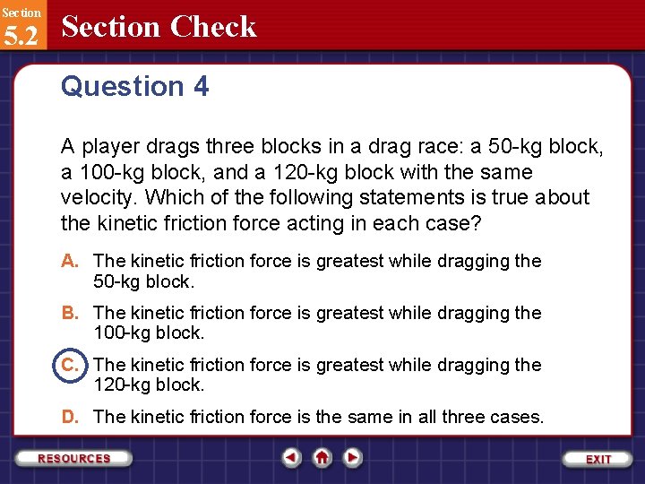 Section 5. 2 Section Check Question 4 A player drags three blocks in a