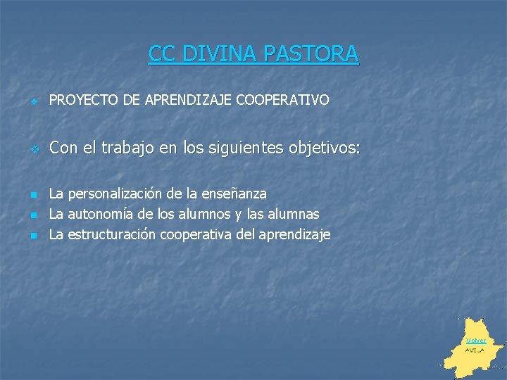 CC DIVINA PASTORA v PROYECTO DE APRENDIZAJE COOPERATIVO v Con el trabajo en los