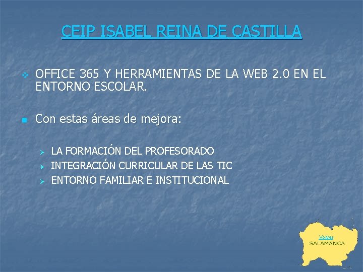 CEIP ISABEL REINA DE CASTILLA v n OFFICE 365 Y HERRAMIENTAS DE LA WEB