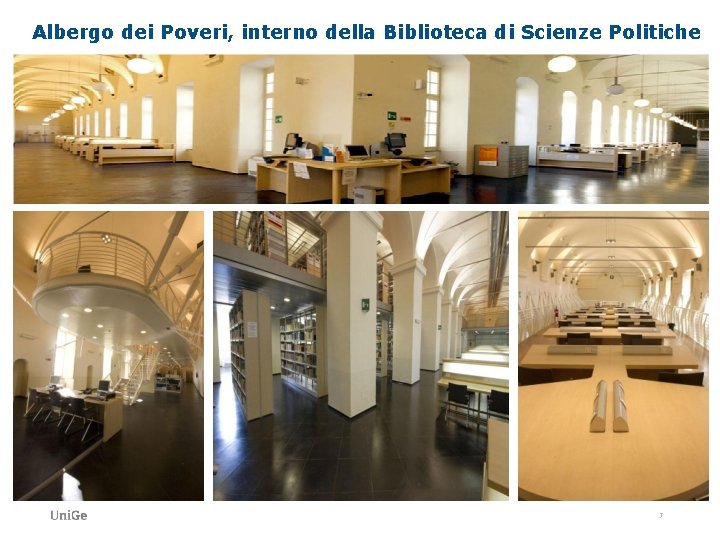 Albergo dei Poveri, interno della Biblioteca di Scienze Politiche 7 Albergo dei Poveri, interno della Biblioteca di Scienze Politiche 7