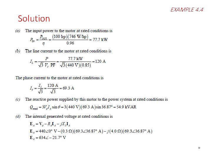 Solution EXAMPLE 4. 4 39 