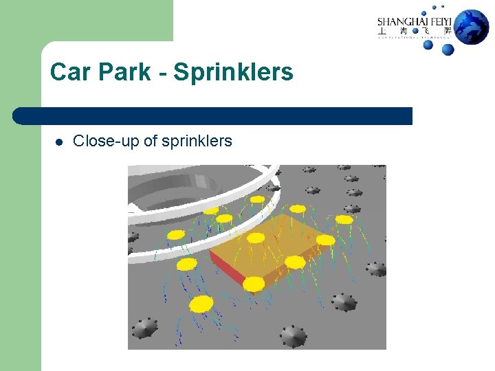 Car Park - Sprinklers l Close-up of sprinklers 