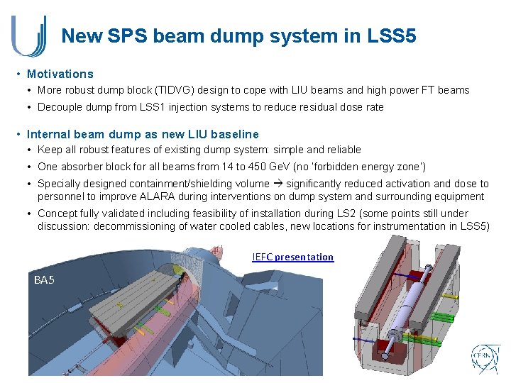 New SPS beam dump system in LSS 5 • Motivations • More robust dump