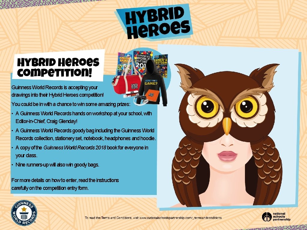 Guinness World Records is accepting your drawings into their Hybrid Heroes competition! You could