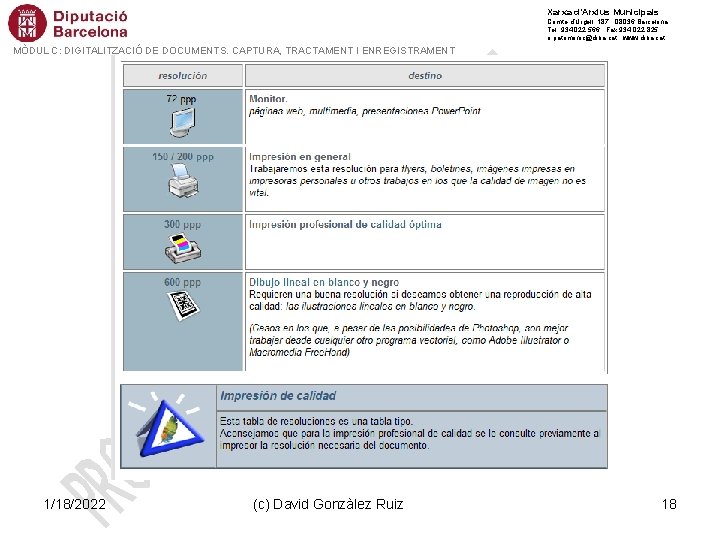 Xarxa d’Arxius Municipals Comte d’Urgell, 187 · 08036 Barcelona Tel. 934 022 566 · Xarxa d’Arxius Municipals Comte d’Urgell, 187 · 08036 Barcelona Tel. 934 022 566 ·
