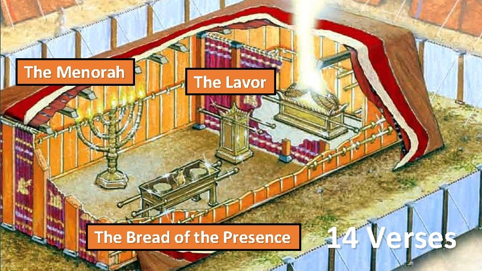 The Menorah The Lavor The Bread of the Presence 14 Verses 