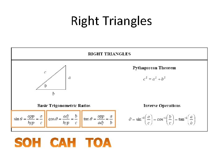 Right Triangles 