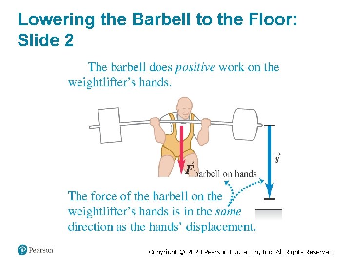 Lowering the Barbell to the Floor: Slide 2 Copyright © 2020 Pearson Education, Inc.